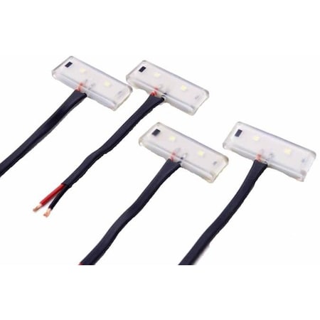 Amp Research LED, Clear, Light Kit Only, With 4 Lights/ Grommets/ Connectors 10-75144-01A